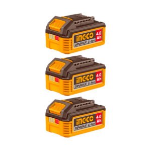 Set de 3 Baterías Recargables 4.0Ah Ingco