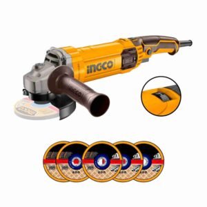 Amoladora Angular 1100w 5 Esmeril Cortadora X5 Discos Ingco