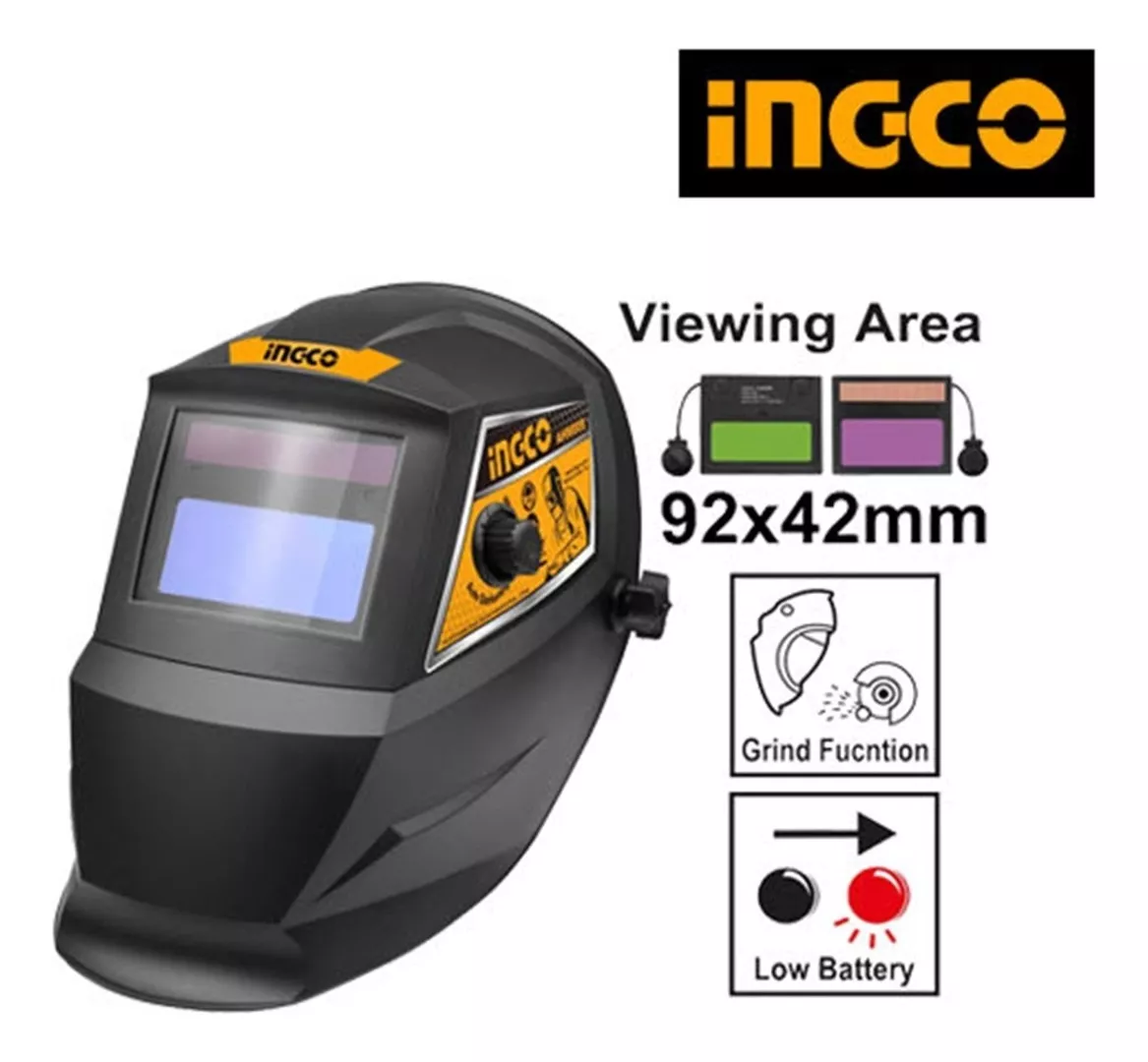 Careta de Soldar Fotosensible INGCO Sombra Variable 9-13