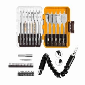 Set 12 de Brocas Planas para Madera 152 mm INGCO + 21 Acs