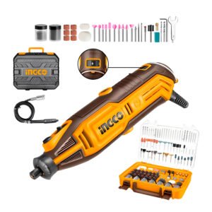 Mini Taladro 130 W Con 518 Piezas De Accesorios INGCO