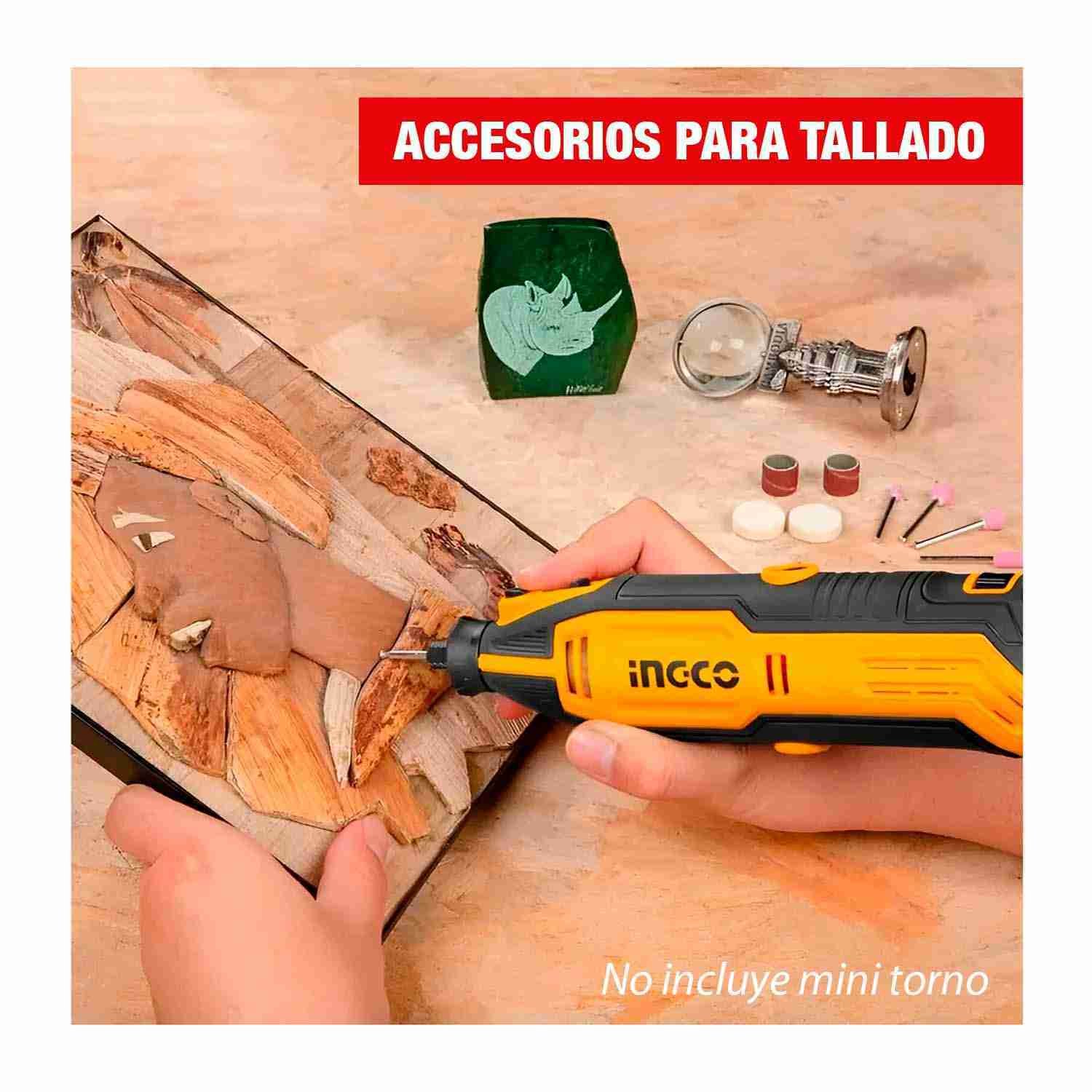 Set Accesorios 420 pcs Mini Grinder INGCO AKMG4208 Multiherramienta - imagen 5