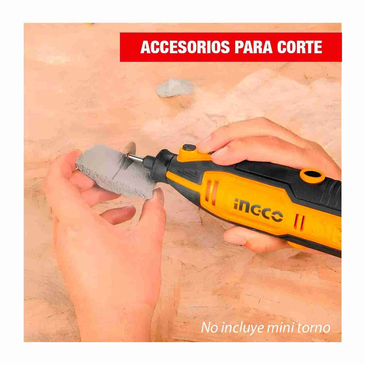 Set Accesorios 420 pcs Mini Grinder INGCO AKMG4208 Multiherramienta - imagen 6