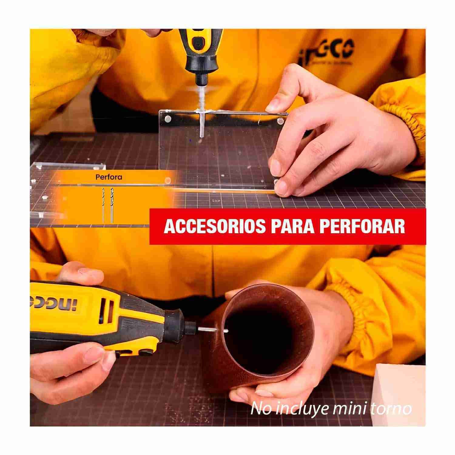 Set Accesorios 420 pcs Mini Grinder INGCO AKMG4208 Multiherramienta - imagen 7