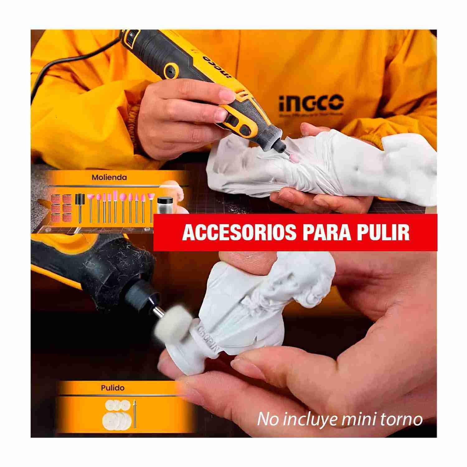 Set Accesorios 420 pcs Mini Grinder INGCO AKMG4208 Multiherramienta - imagen 8