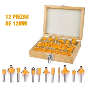 Juego de accesorios para router / mini torno - 12 piezas