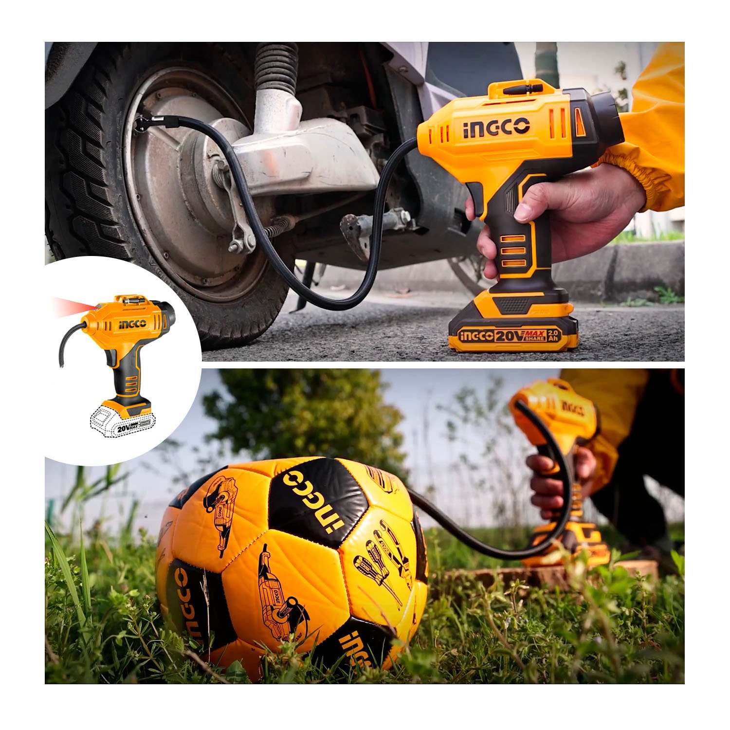 Aspiradora 20 V 0.5L + Inflador Compresor 150 PSI — vista 9