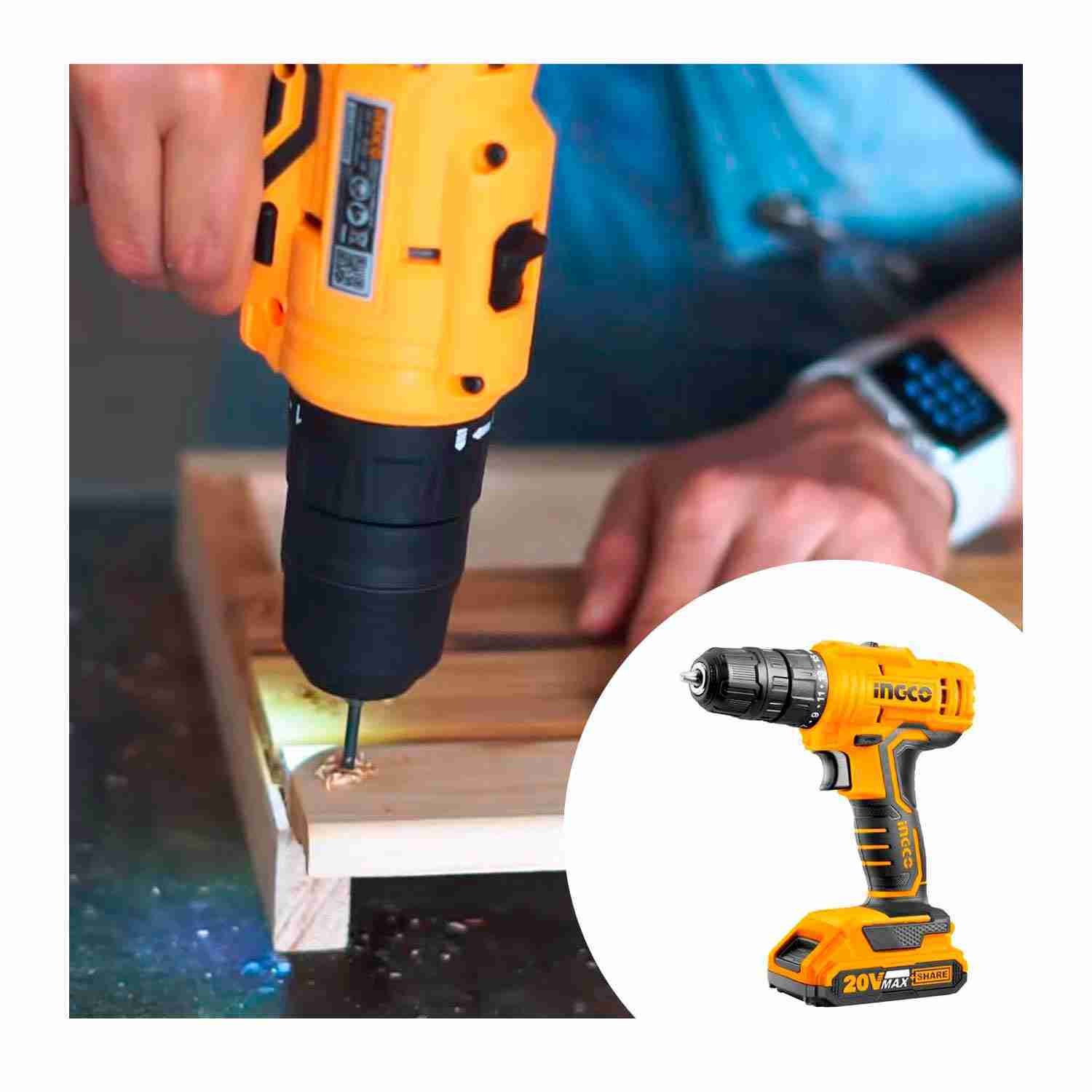 Amoladora Angular + Taladro Atornillador 20 V INGCO — vista 7