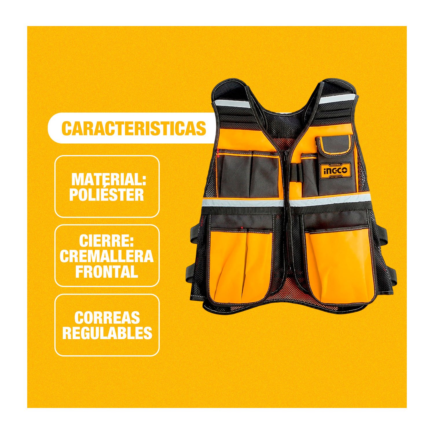 Taladro Atornillador 20 V + Chaleco Portaherramientas + 1 Batería 2.0 Ah — vista 6