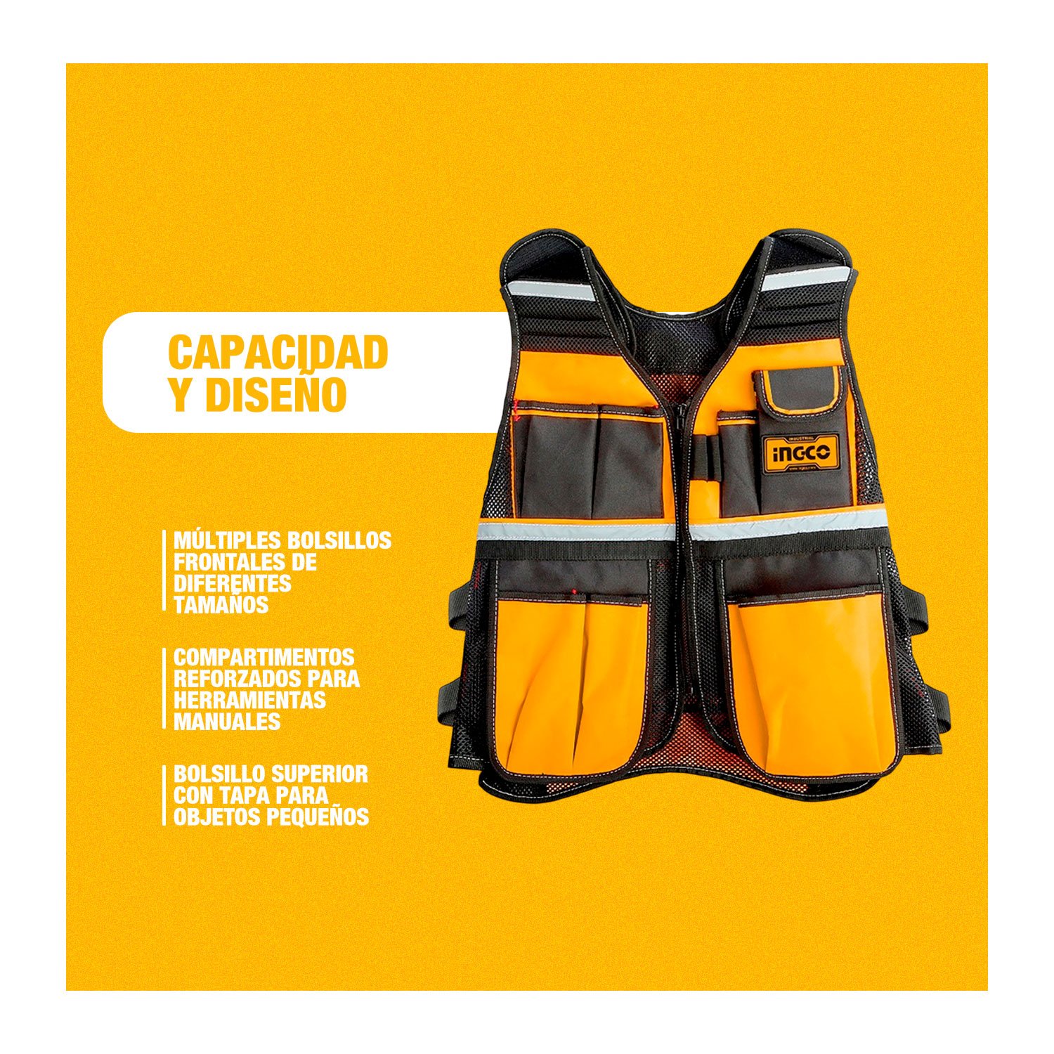 Taladro Atornillador 20 V + Chaleco Portaherramientas + 1 Batería 2.0 Ah — vista 7