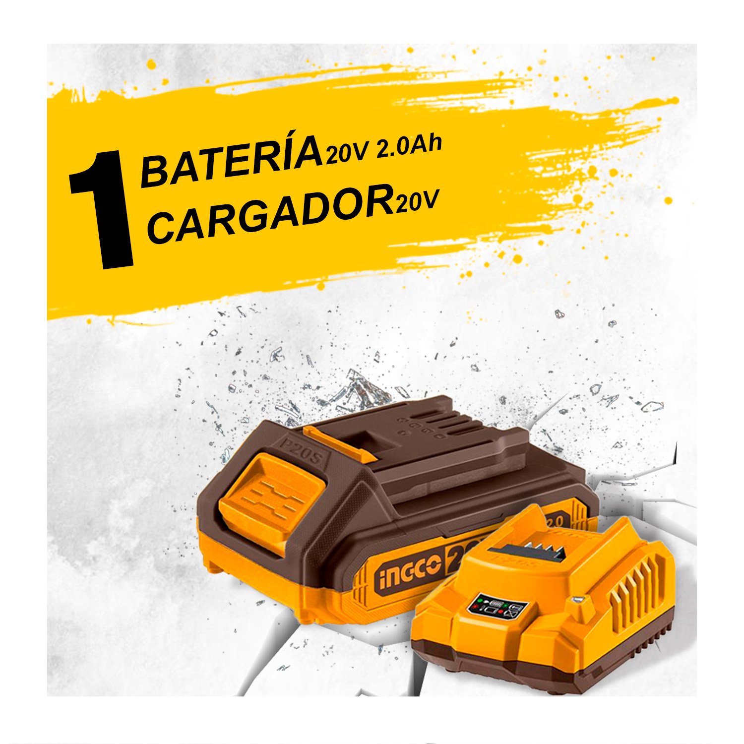 Taladro Atornillador 45Nm 20V Ingco con Batería y Cargador - Image 7