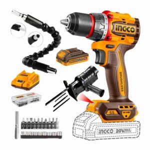 Taladro Inalámbrico 55 Nm 20 V Brushless+ 21ACCS + Adaptador Caladora