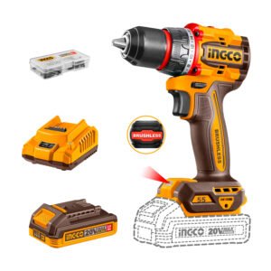 Taladro Atornillador 20v Brushless 55nm Con Bat/carg Ingco