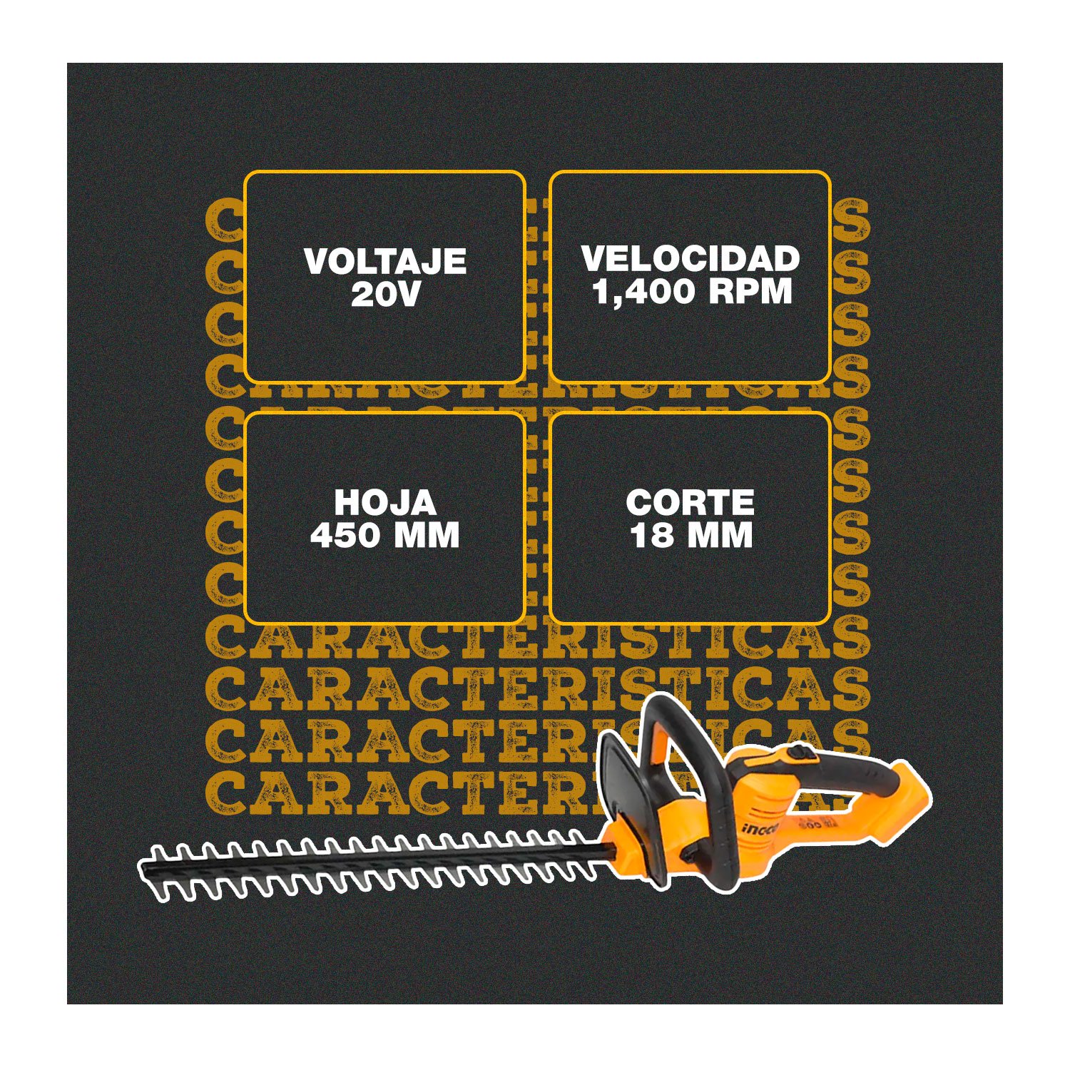 Cortadora de Césped 20 V + Cortasetos INGCO + Batería — vista 4