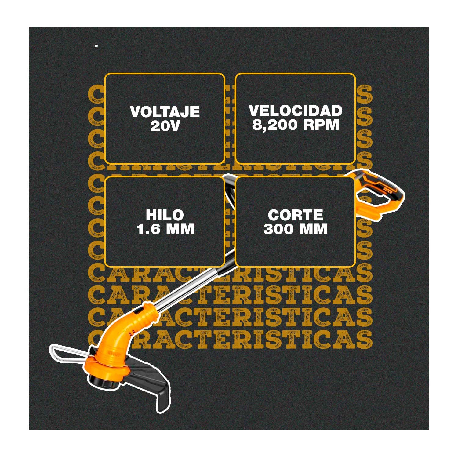 Cortadora de Césped 20 V + Cortasetos INGCO + Batería — vista 5