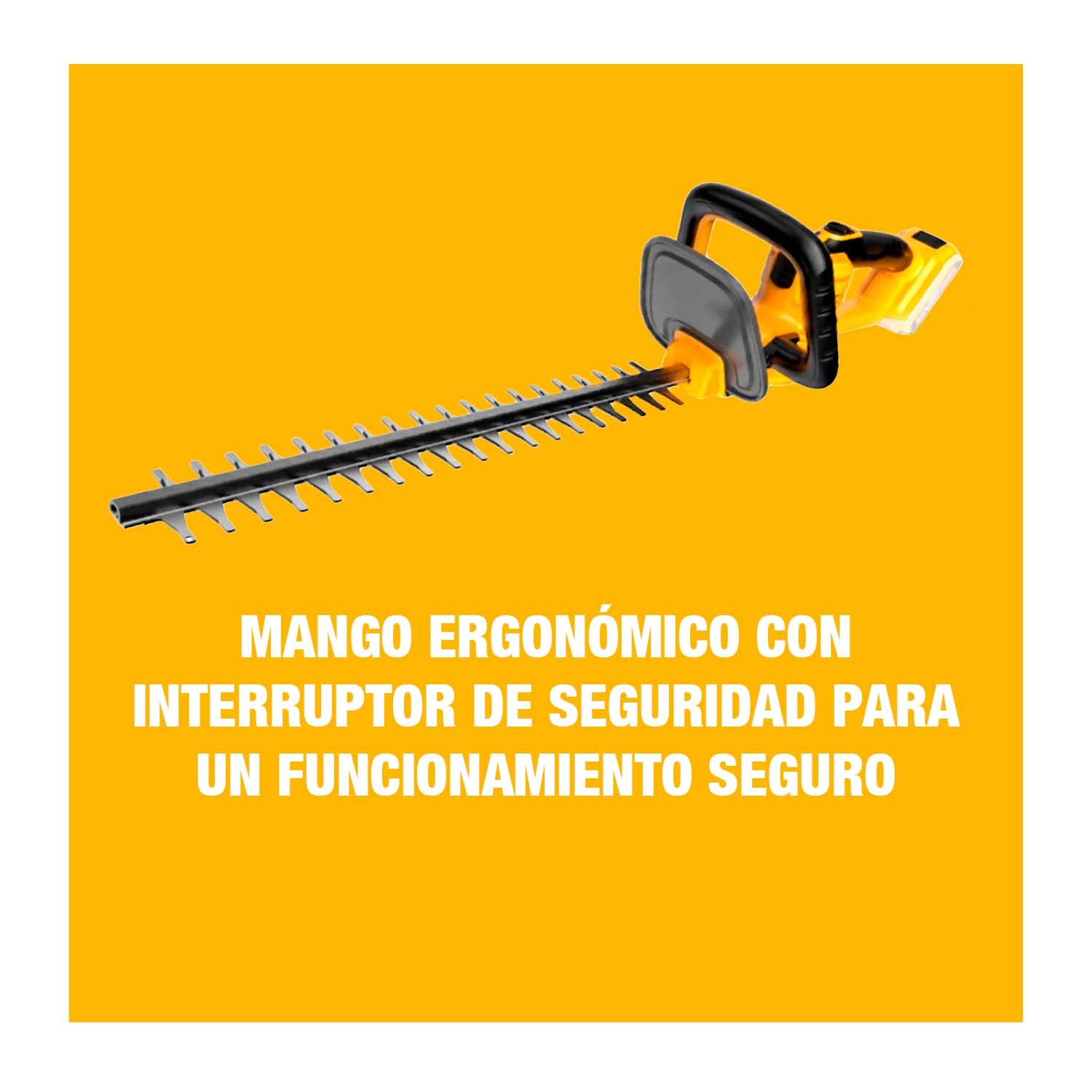 CORTASETOS 20V INALÁMBRICO INGCO CHTLI20018 JARDINERÍA AMARILLO - Image 4