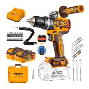 Combo Taladro Percutor 96 Nm Con Bat. 4.0 Ah/carg+acces. INGCO