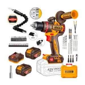 Taladro Percutor Brushless 42v + 2bats + Cargador + Full Set