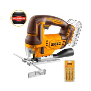 Sierra Caladora Brushless 20v Ingco + 5 Hojas De Sierra