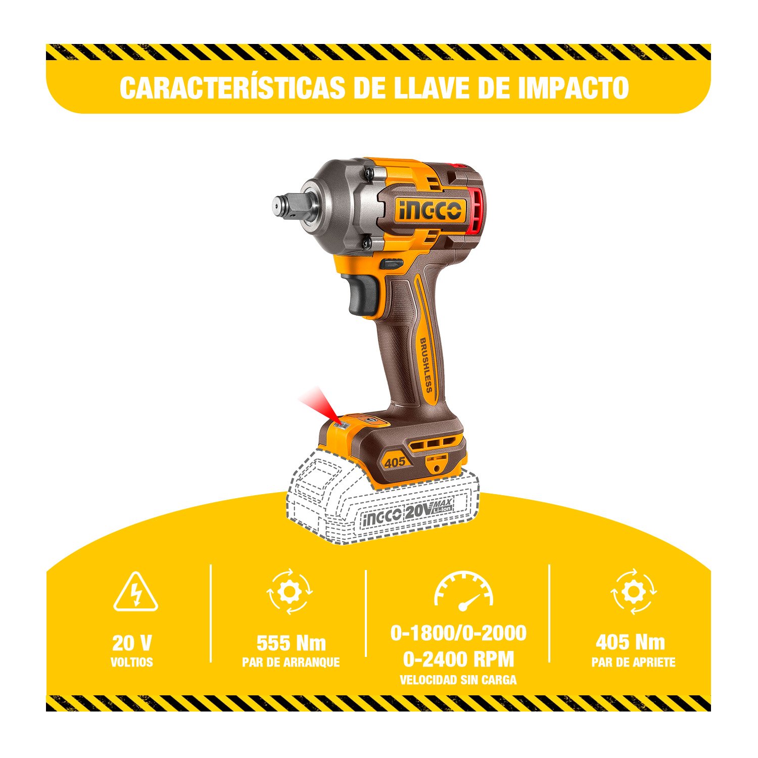 Combo Llave De Impacto/taladro Percutor+amoladora C/extensor — vista 5