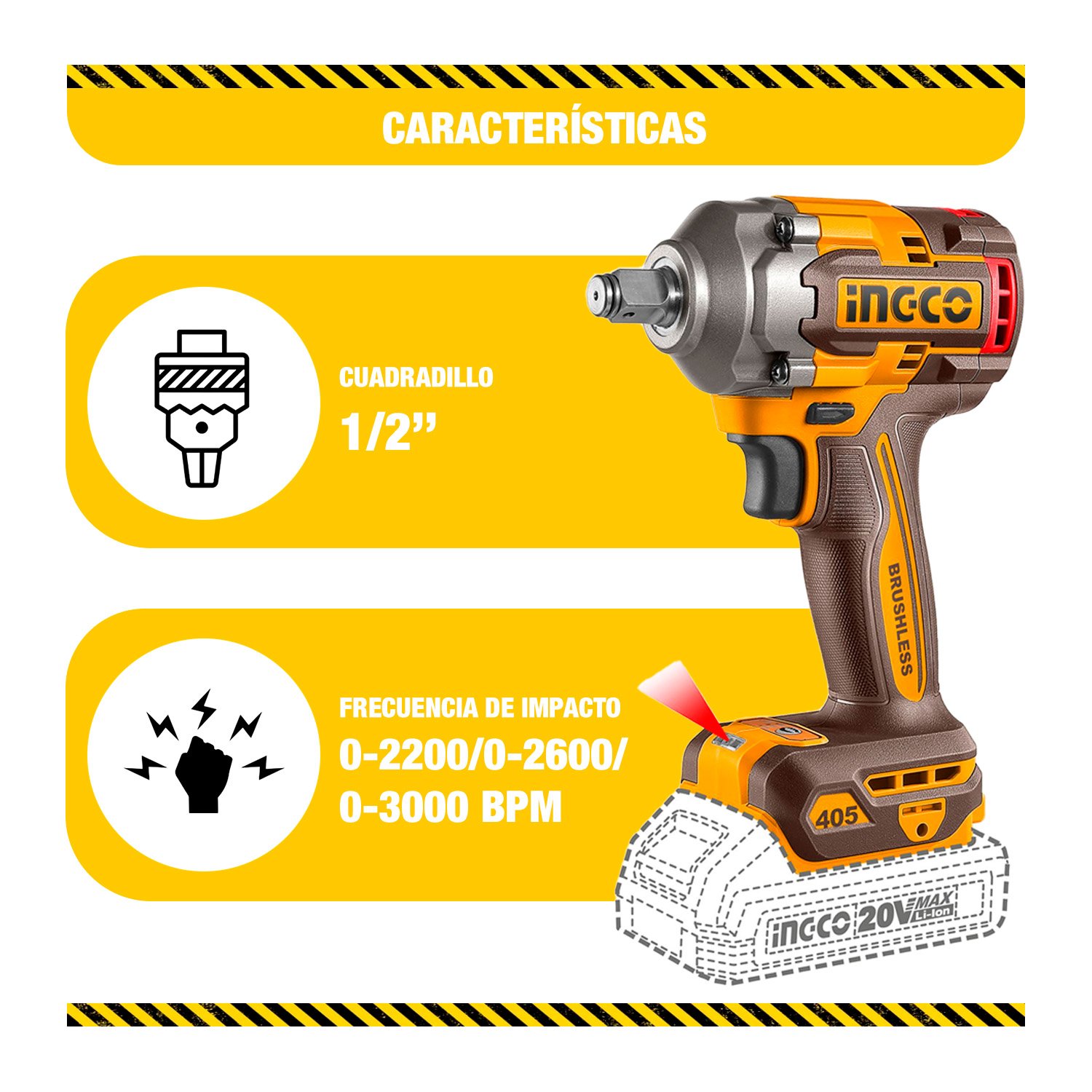 Combo Llave De Impacto/taladro Percutor+amoladora C/extensor — vista 6