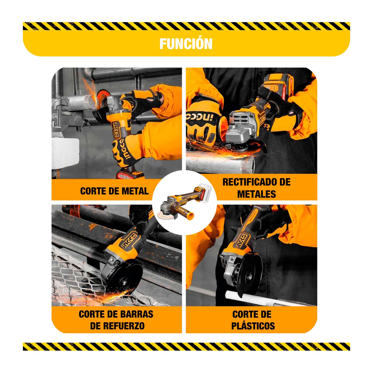 Combo Llave De Impacto/taladro Percutor+amoladora C/extensor — vista 7