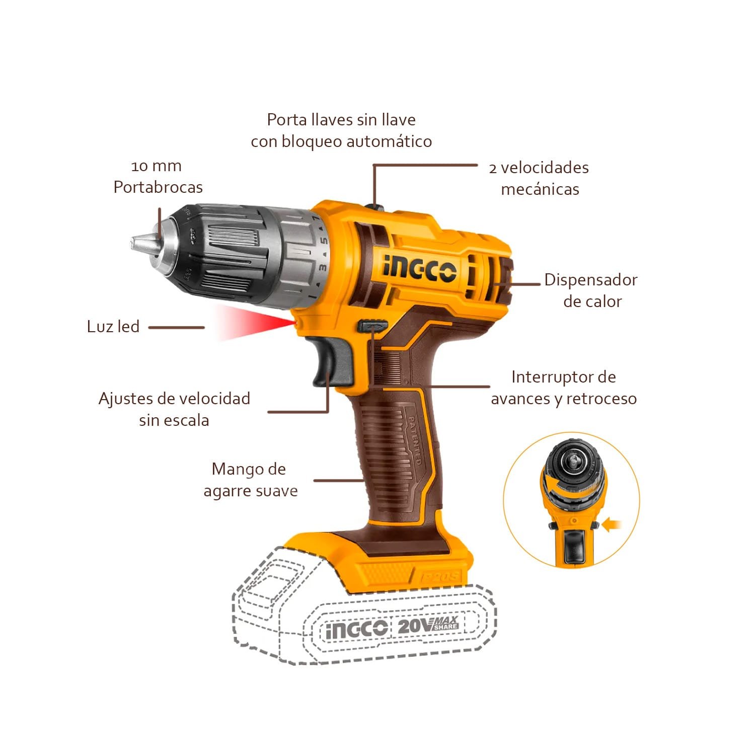Taladro Atornillador + Amoladora+ Lijadora+ Pistola Pintar — vista 3