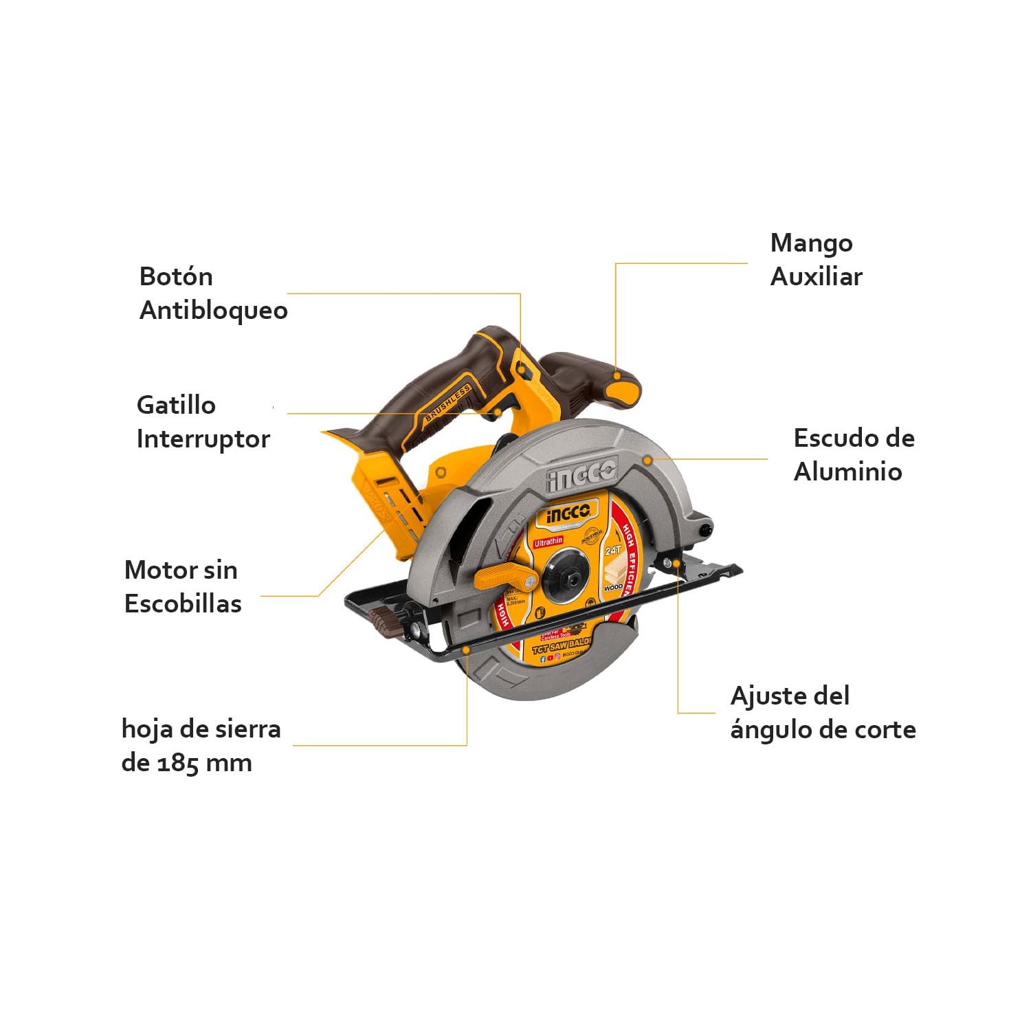 Sierra Circular 7 1/4+ Lijadora+ Llave Impacto Atornillador — vista 6