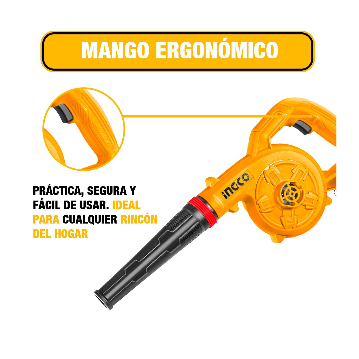 Amoladora 115 mm + Llave de Impacto 1/2» + Soplador 20 V — vista 6
