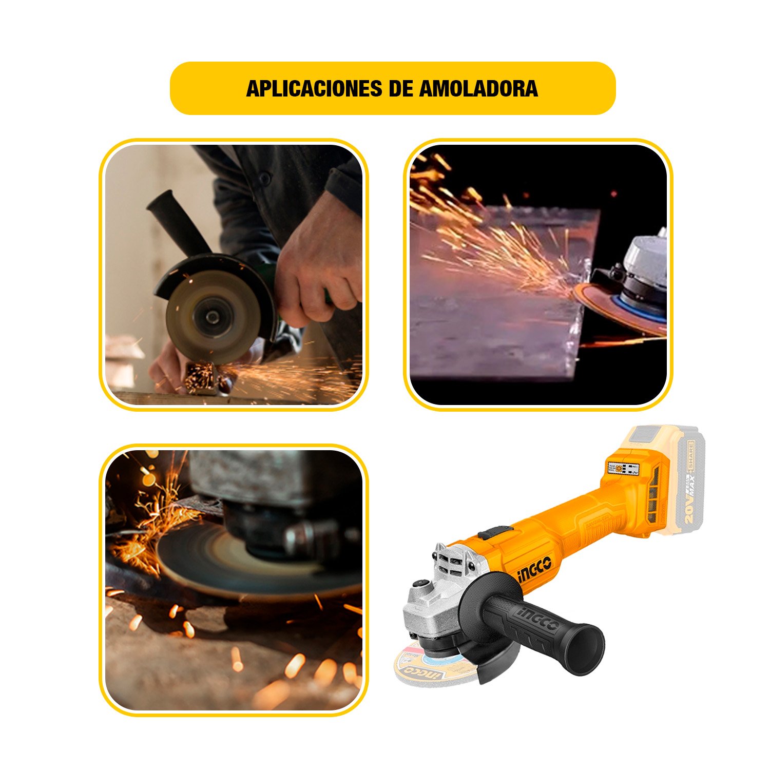 Llave de Impacto + Aspiradora + Taladro + Amoladora + Sopladora — vista 3