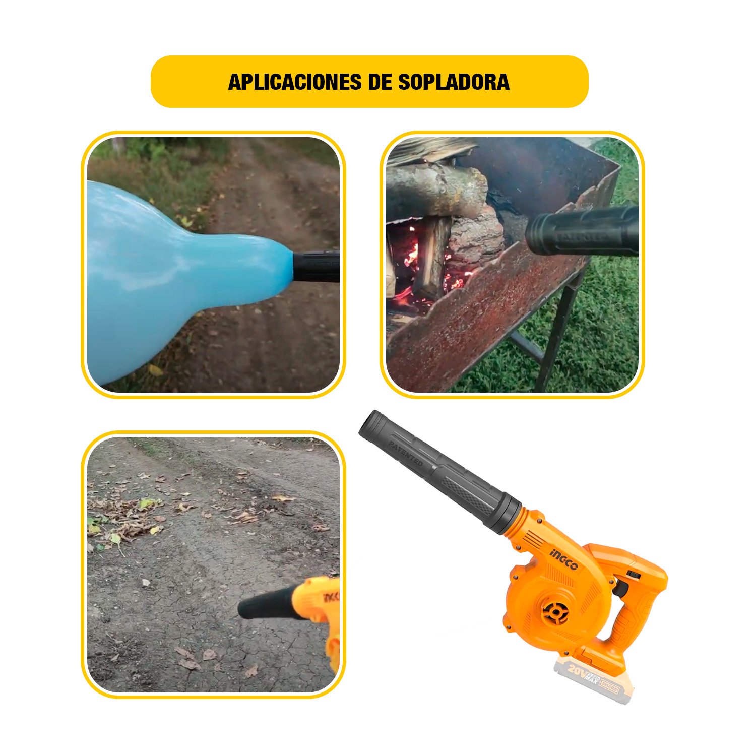 Llave de Impacto + Aspiradora + Taladro + Amoladora + Sopladora — vista 4