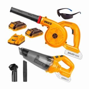Sopladora 20 V + Aspiradora Mano 20 V+ 2BAT Hogar INGCO