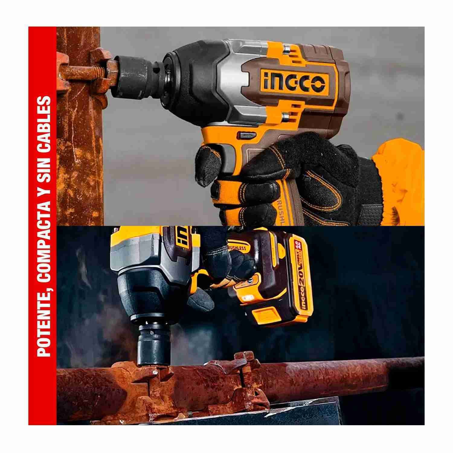 Amoladora 4 1/2 + Llave De Impacto + Aspiradora 20 V + 48in1 — vista 4