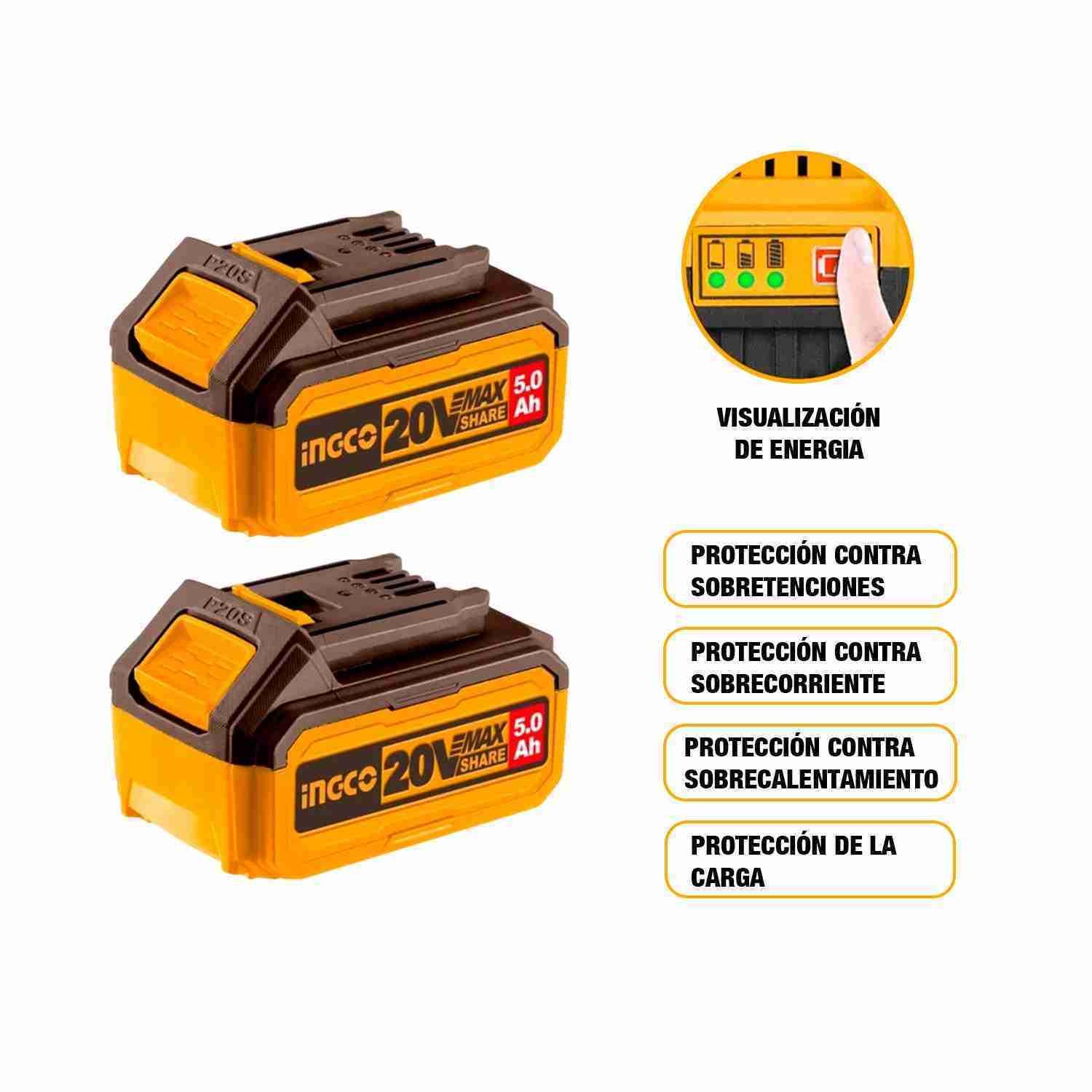 Amoladora 4 1/2 + Llave De Impacto + Aspiradora 20 V + 48in1 — vista 9