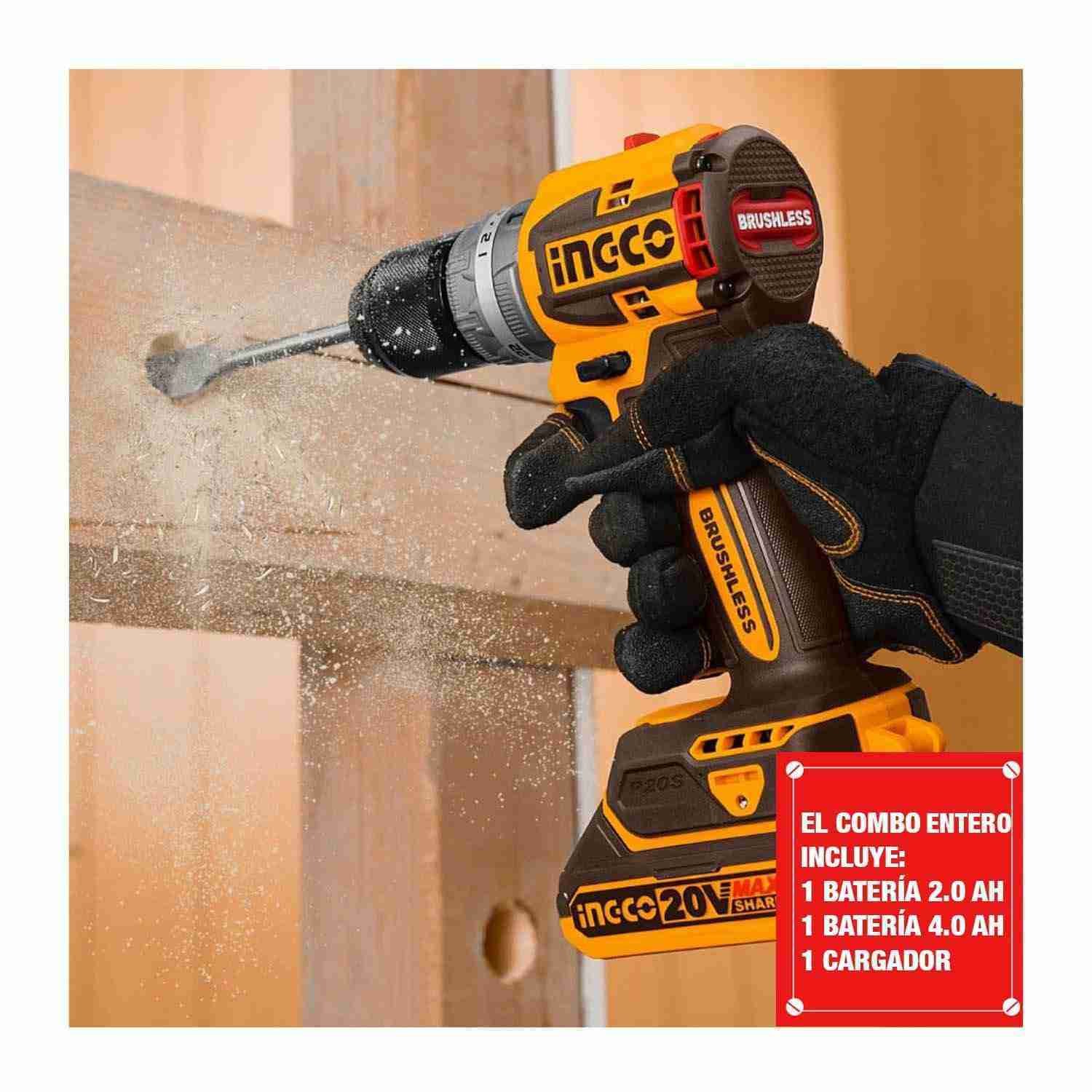 Soplador Inalámbrico + Taladro 20 V + Amoladora Brushless — vista 2