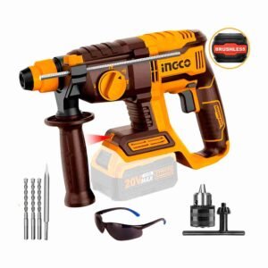 Rotomartillo 20 V Sds Plus 2 J Brushless INGCO+ Adaptador 1/2′