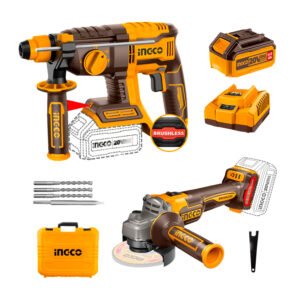 Rotomartillo Brushless 20 V+ Amoladora Angular 115 mm Bat/carg