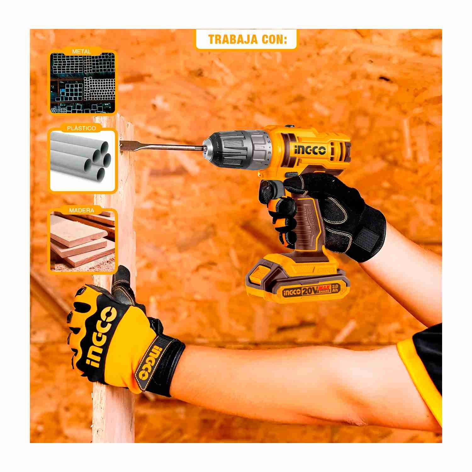 Pistola Pintar Inalámbrica 800 Ml + Taladro 20 V 2.0 Ah INGCO — vista 8
