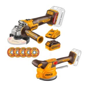 Amoladora Inalámbrica Brushless +Vibradora Mayólica 20 V 1BAT