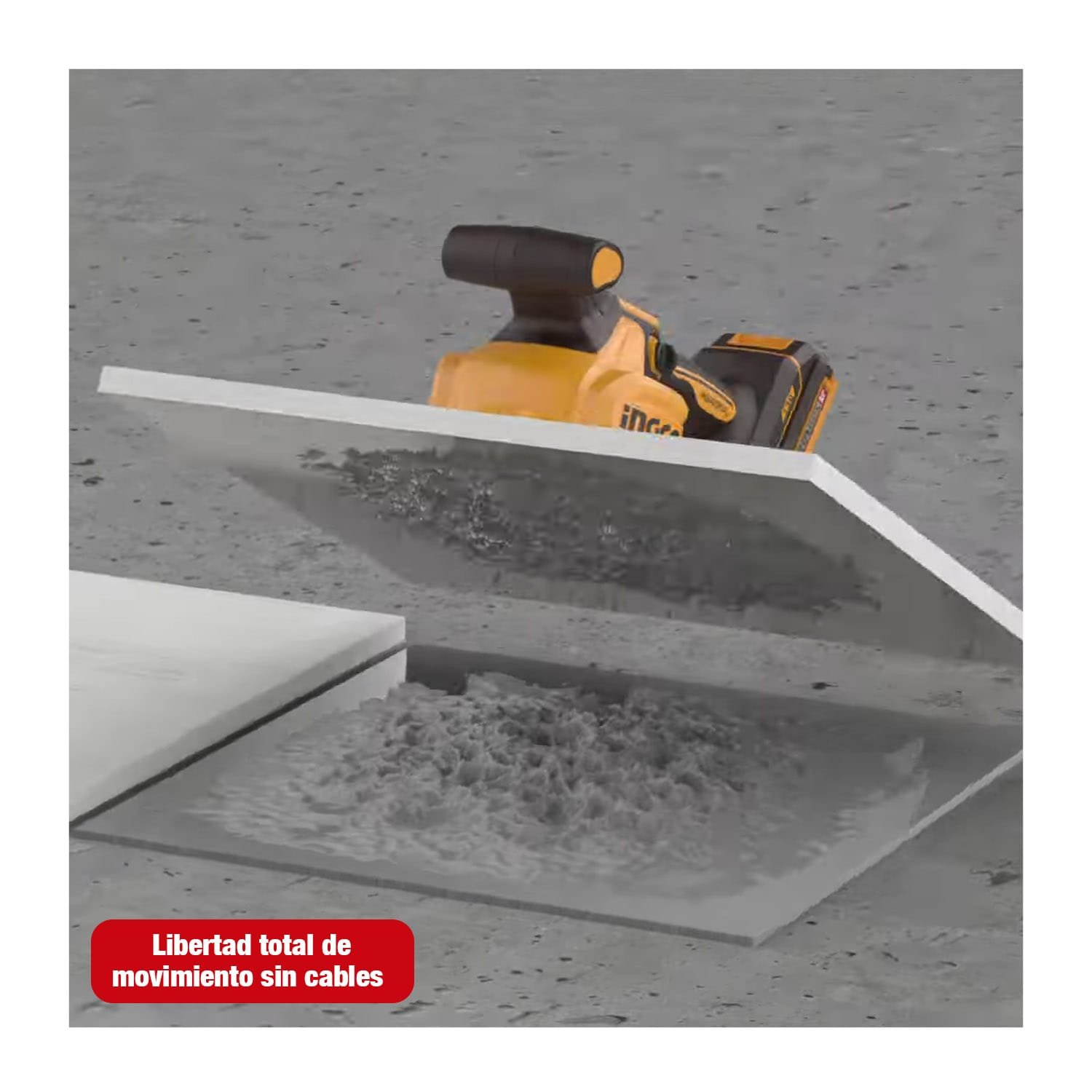 Amoladora Inalámbrica Brushless +Vibradora Mayólica 20 V 1BAT — vista 7