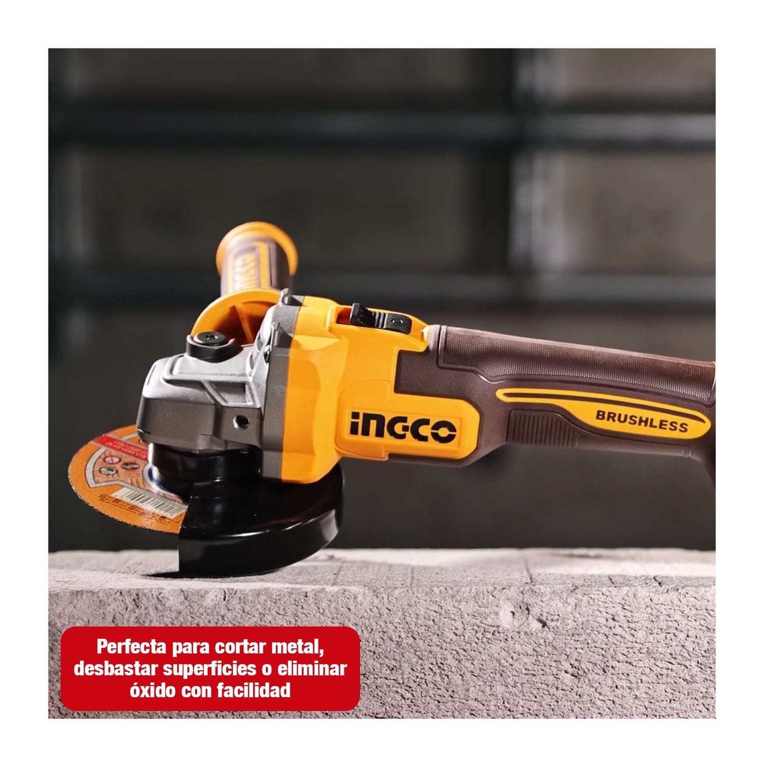 Amoladora Inalámbrica Brushless +Vibradora Mayólica 20 V 1BAT — vista 6