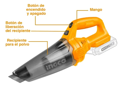 Aspiradora Inalámbrica 20 V INGCO