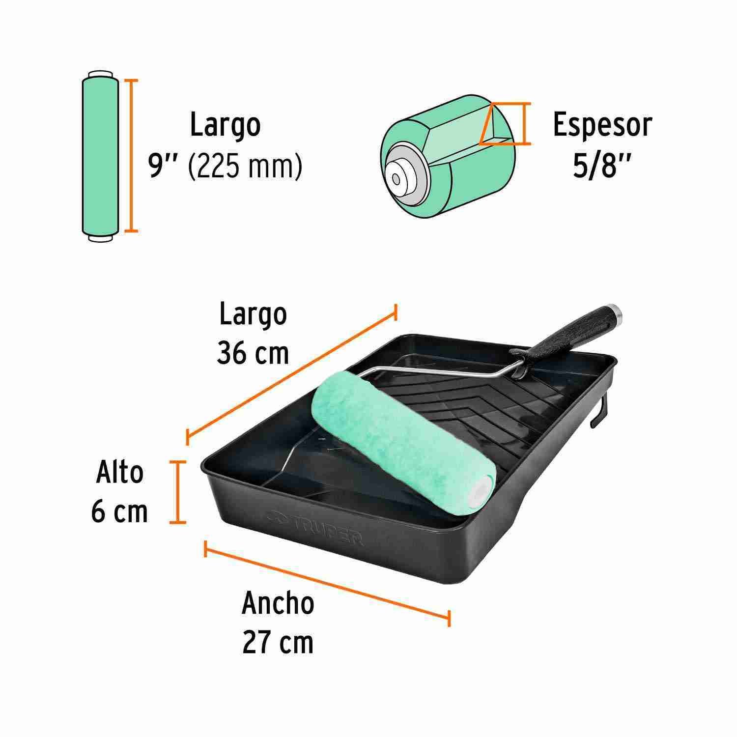 Lijadora Pared 1050 W Techo INGCO Kit Rodillo 9′ Pintura — vista 7