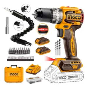 Taladro Percutor Brushless 20 V INGCO + Extensor