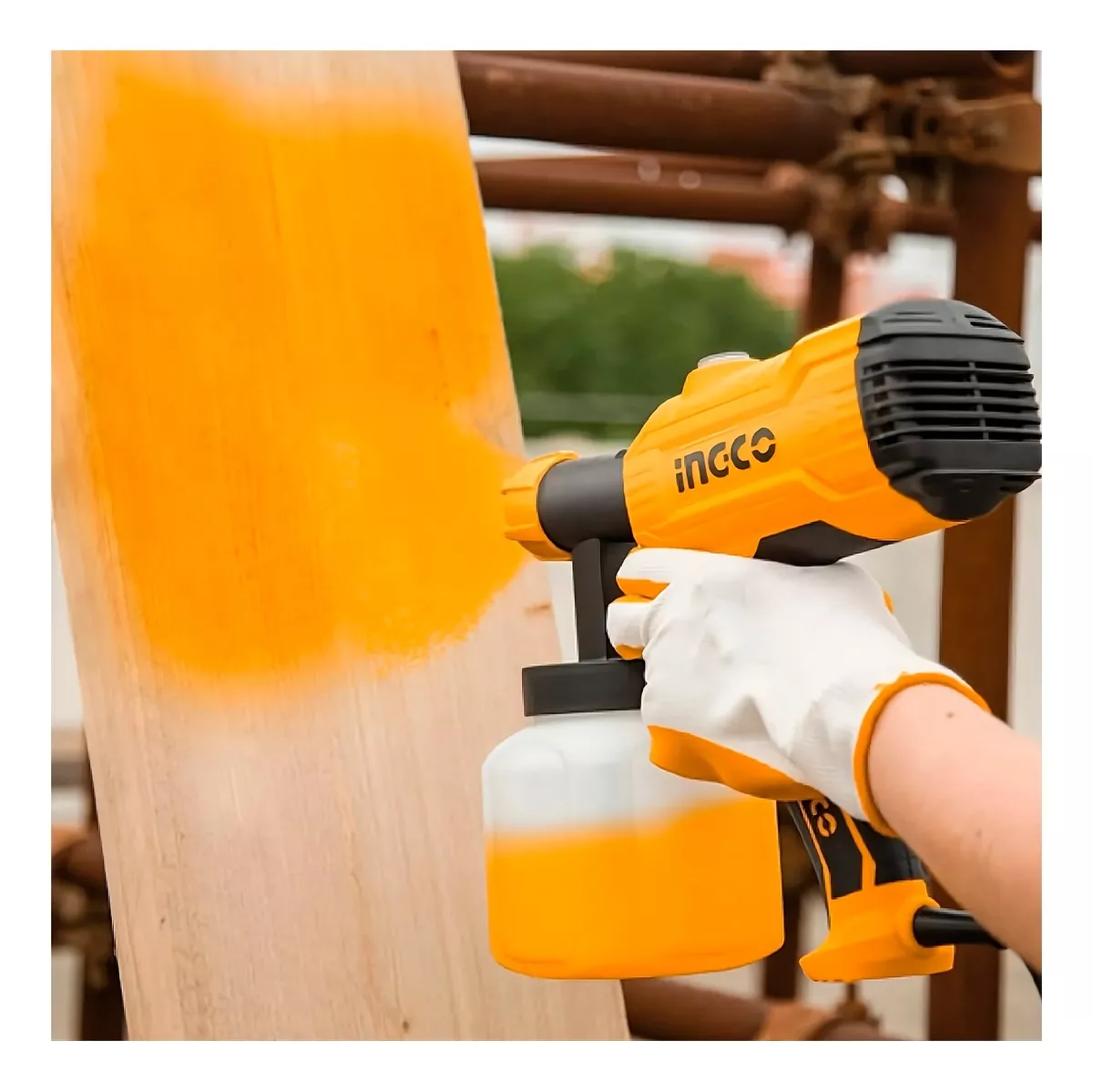 Pistola de Pintar 450 W Eléctrica + Lijadora Orbital 320 W — vista 7