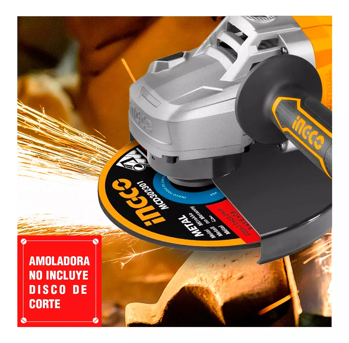 Martillo Demoledor 1700 W + Amoladora Angular 2600 W 9» — vista 2