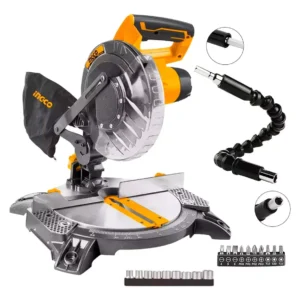 Sierra Ingletadora INGCO 8» 1400 W + 21 Accesorios