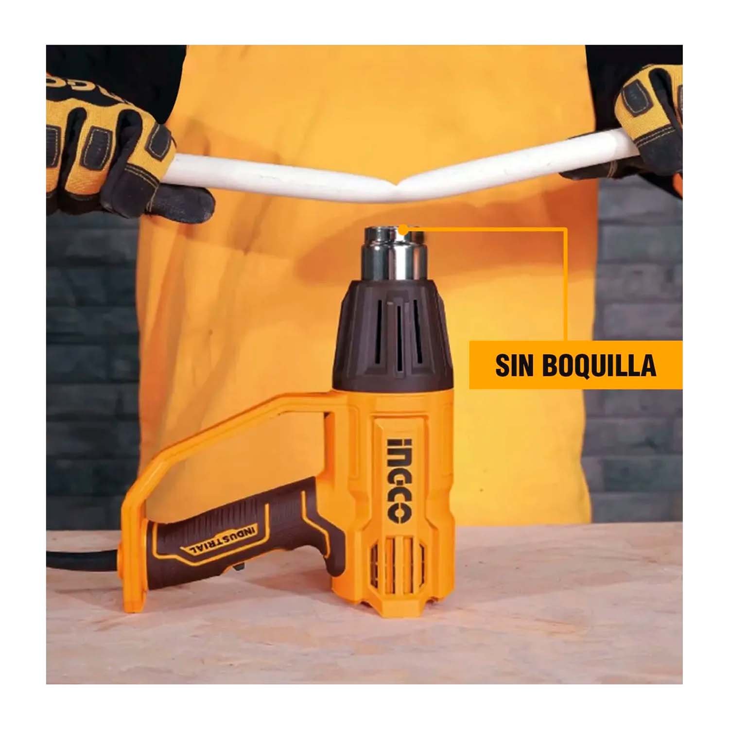 Pistola Calor 2000 W Aire 3 Temperatura Regulable INGCO - imagen 7