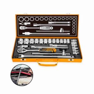 SET JUEGO DE DADOS LLAVE TUBO INGCO 24PCS ½» HERRAMIENTAS – HKTS12242