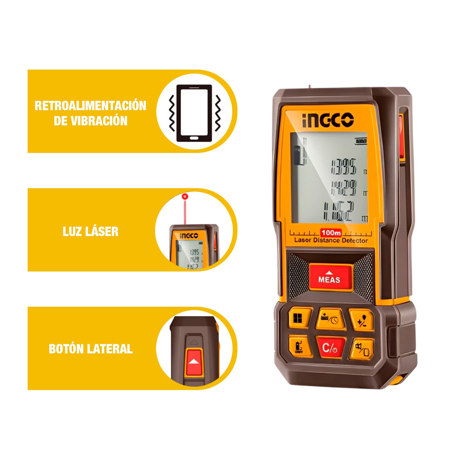 Set Medidor De Distancia + Amperímetro + Detector De Voltaje - Image 3